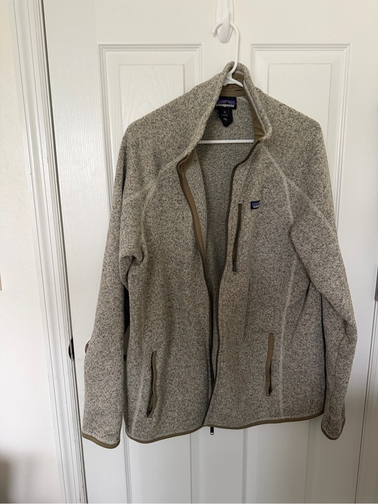 Patagonia Other - Patagonia Mens Heathered Cream/Tan Teddy Fleece Jacket